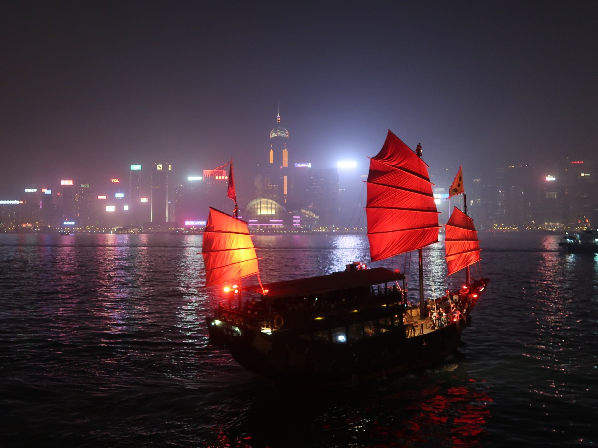 Junk boat in Hong Kong