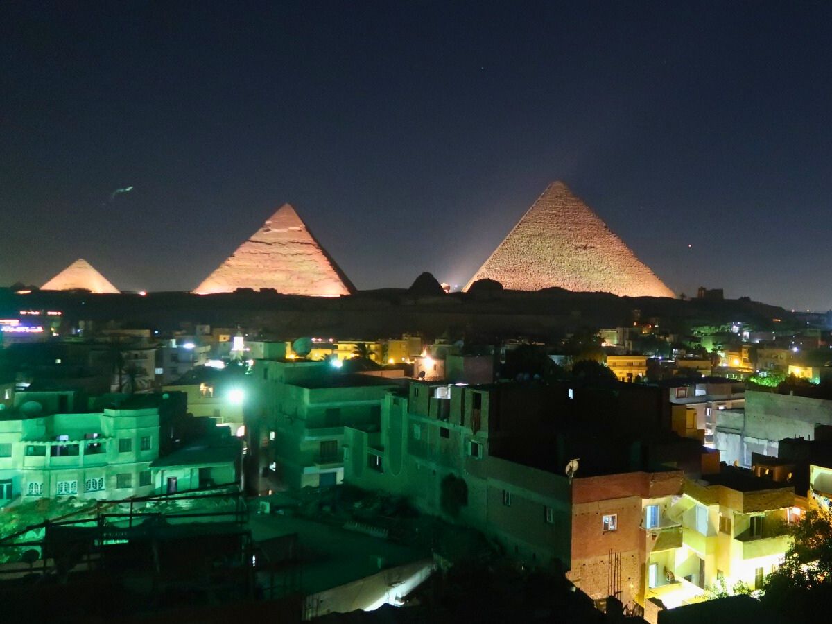 view from hotel in Cairo