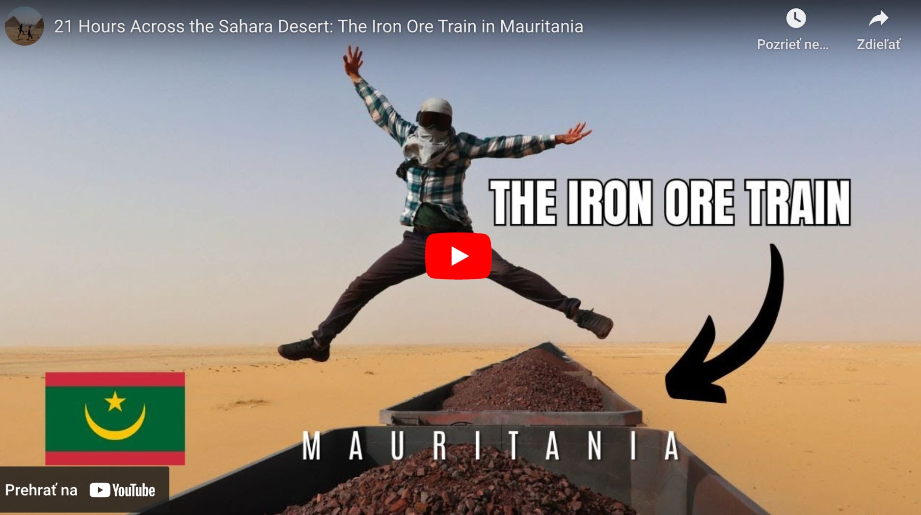 iron ore train mauritania video on youtube