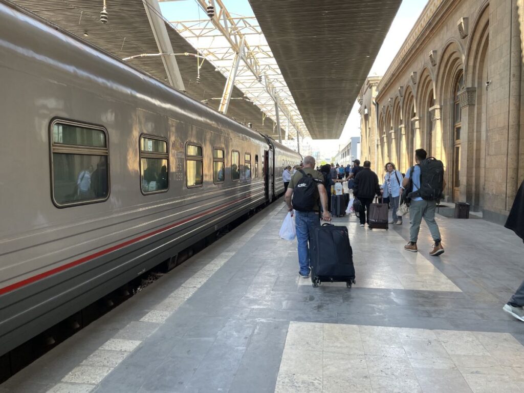 Traveling by train Armenia