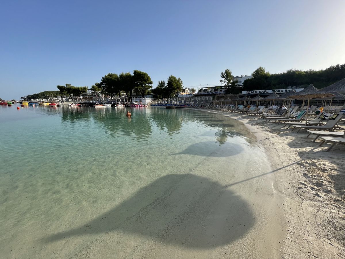 Bora Bora Beach in Ksamil