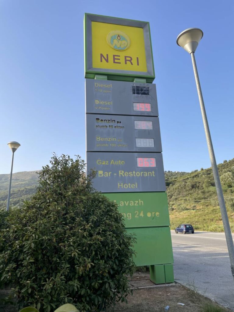 gasoline price in albania