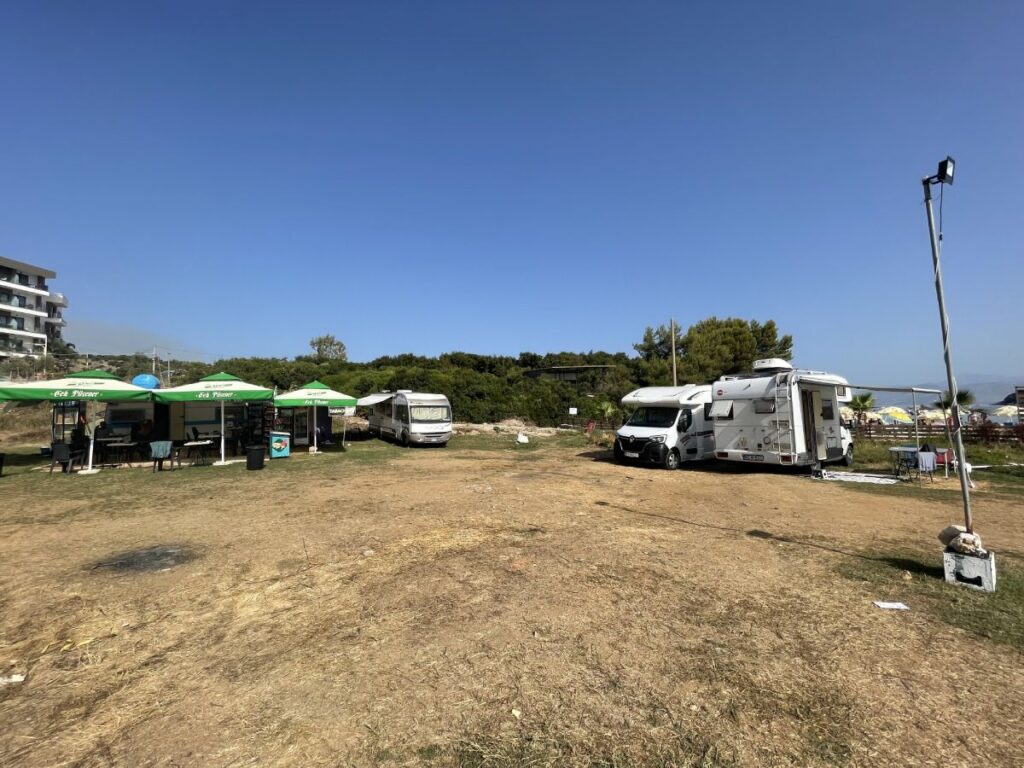 Parking spots near Ksamil beaches