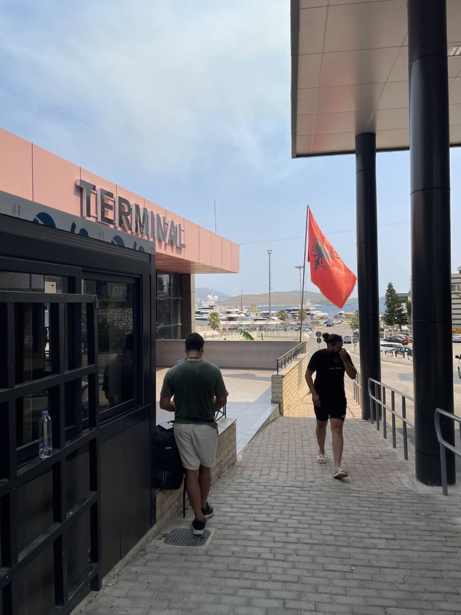 ferry port in Saranda