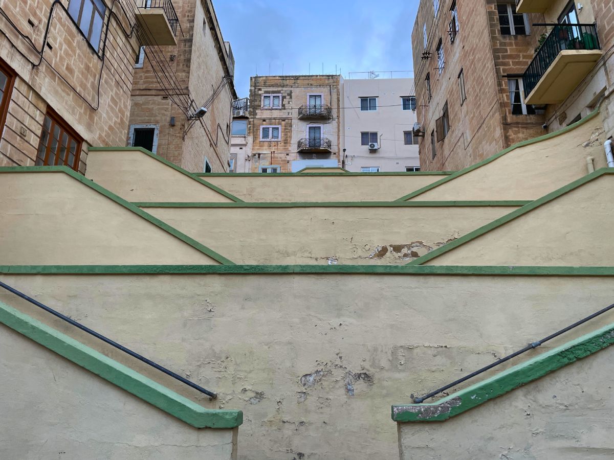 green Cospicua stairs