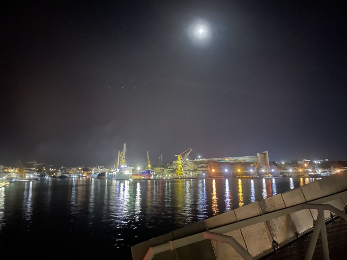 Valletta Grand Harbour at night