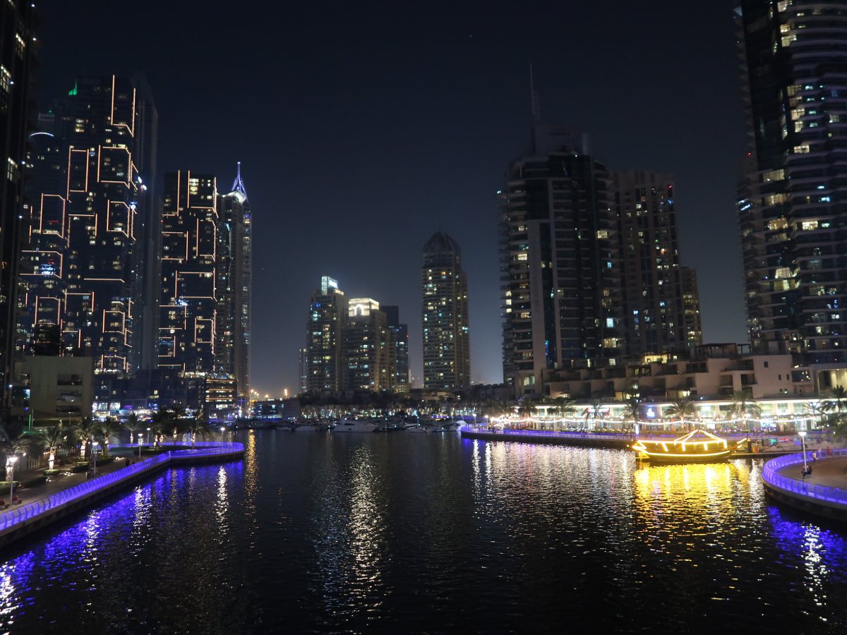 dubai marina nightview