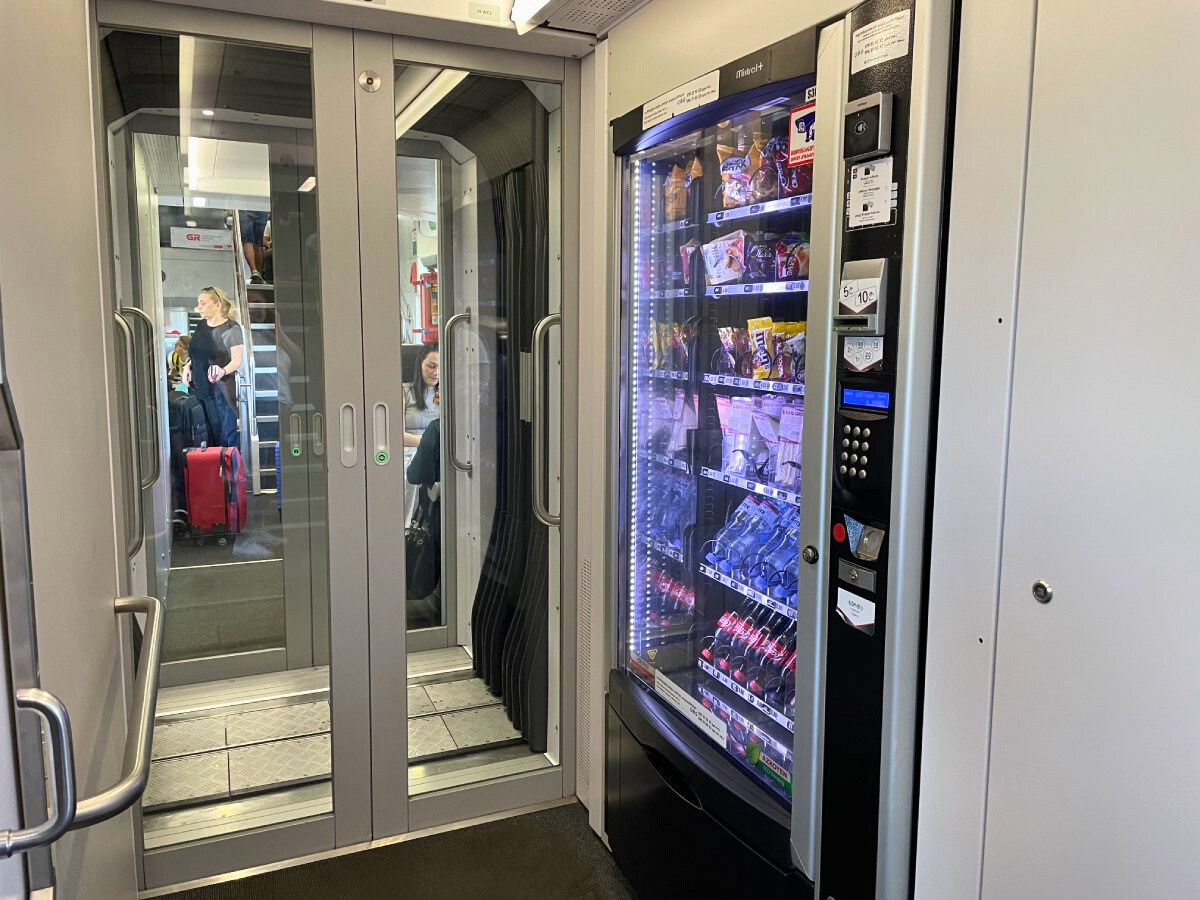 vending machine on the train tbilisi batumi