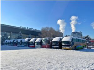 Sayran Bus Station from the outside