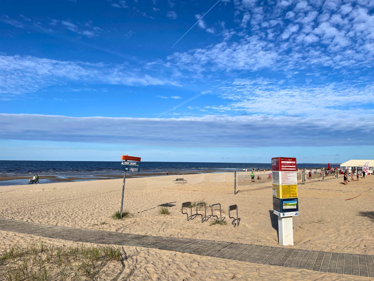 Jurmala beach 25km away from Riga