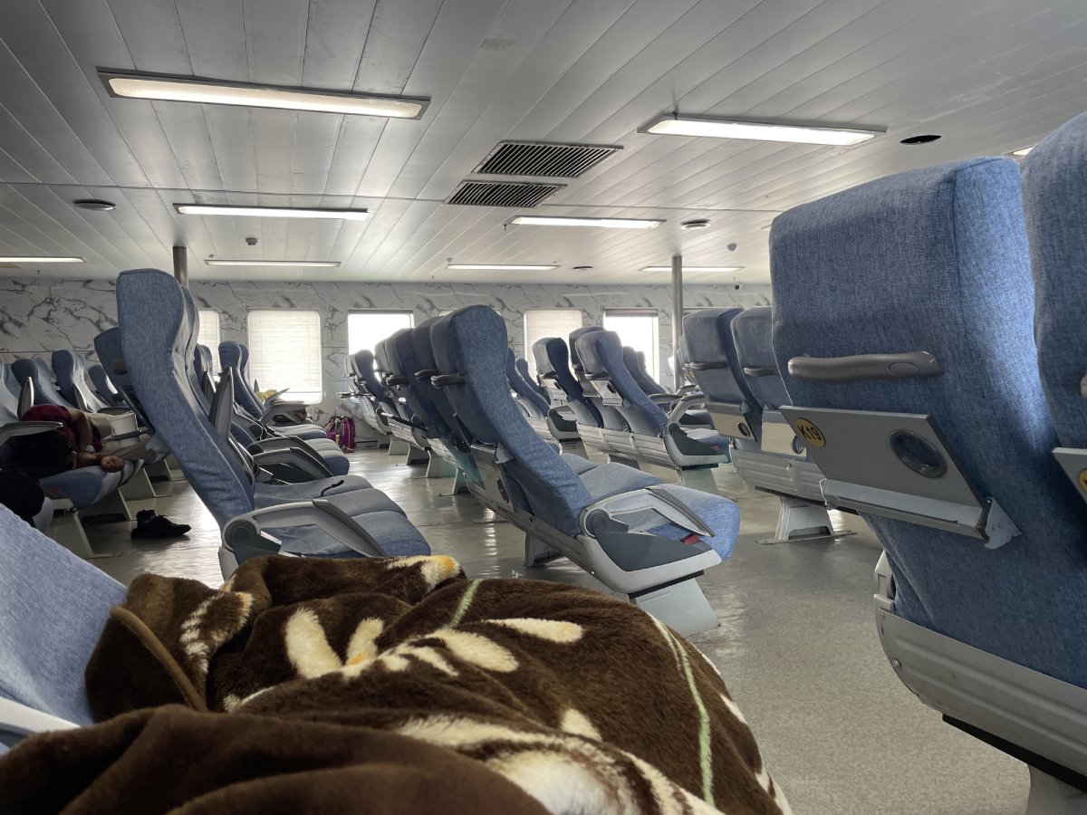passenger room on the board of ferry