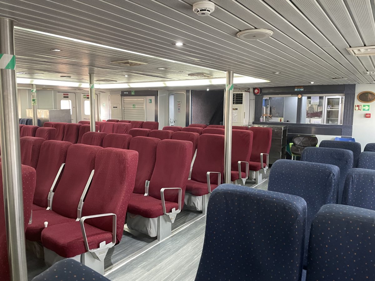 seats on the ferry iran dubai